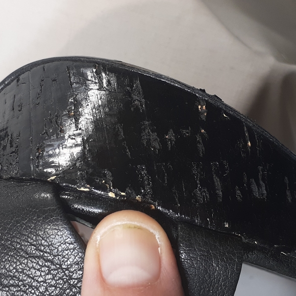 Miu Miu black leather platform heels size 38.5 size 8.5 - Picture 11 of 11